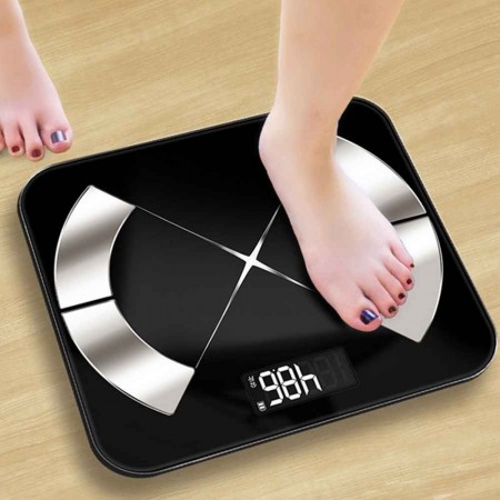 Body Fat Scale, Smart BMI Bathroom Weight Scale Body Composition Monitor Health Analyzer with Smartphone App for Body Weight, Fat, Water, BMI, BMR, Muscle Mass